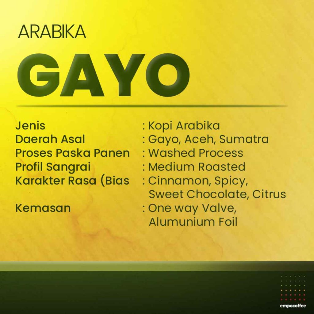 ARABIKA GAYO - DETAIL
